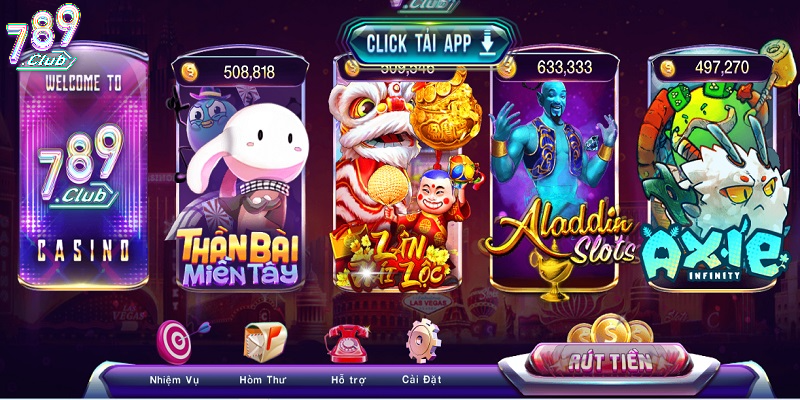 Kho nổ hũ 789CLUB đa dạng